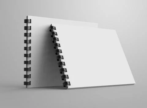 Spiral notebook in 3d render 스톡 일러스트
