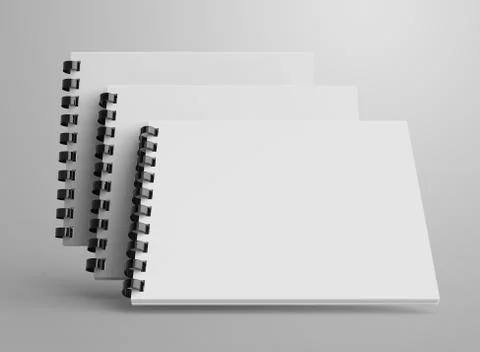 Spiral notebook in 3d render 스톡 일러스트