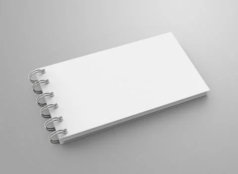 Spiral notebook in 3d render Stock Illustration