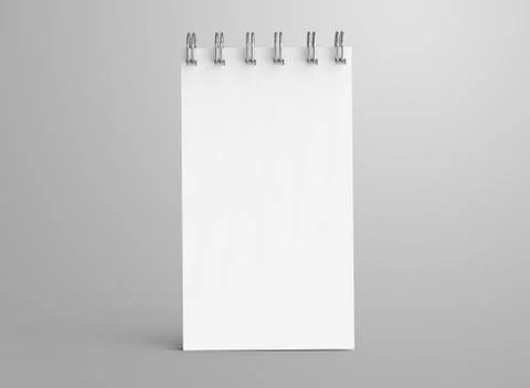 Spiral notebook in 3d render Stock Illustration