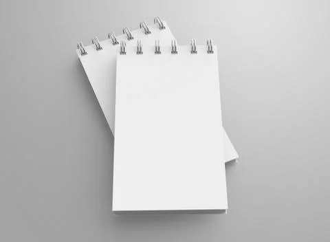 Spiral notebook in 3d render 스톡 일러스트