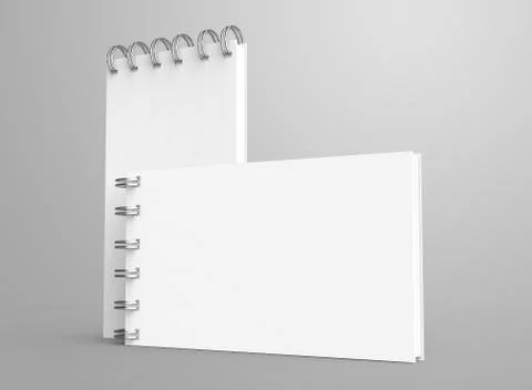 Spiral notebook in 3d render 스톡 일러스트