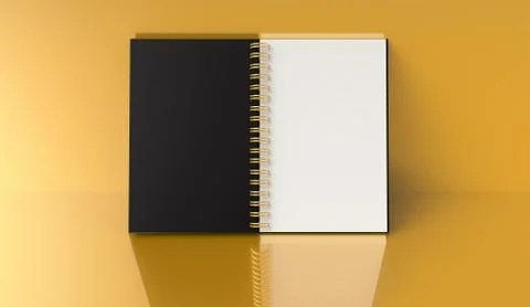 Spiral notebook blank template Stock Photos