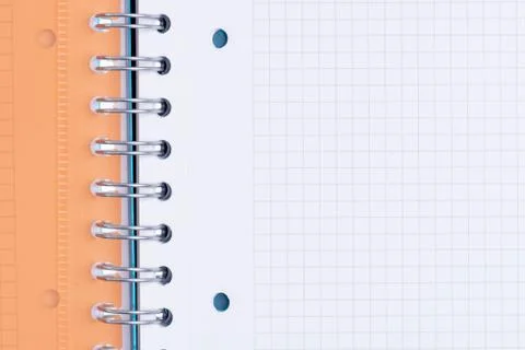 Spiral notebook close-up Stock Photos