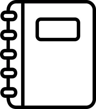 Spiral notebook icon for notes and planning イラスト素材