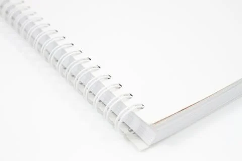 Spiral notebook isolated on white background Stock Photos