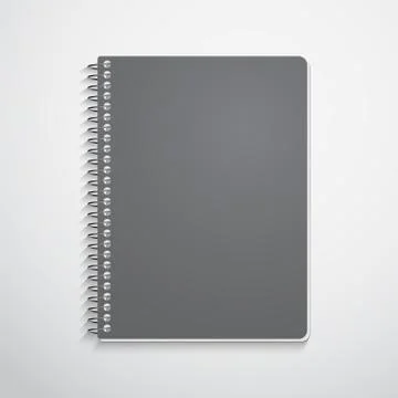Spiral notebook isolated on white Иллюстрация