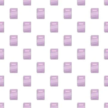 Spiral notebook with lilac cover pattern イラスト素材