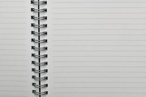 Spiral notebook - notes. Full depth of field Foto stock