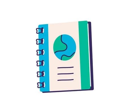 Spiral notebook or notepad in closed position vector illustration illustration イラスト素材