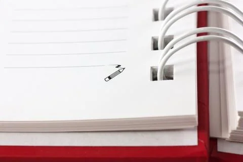 Spiral notebook Foto stock