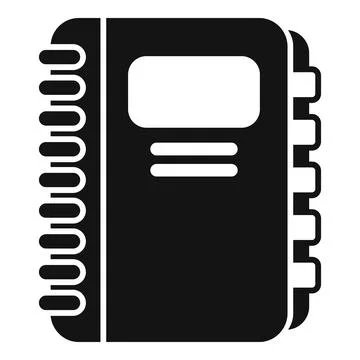 Spiral notebook representing organization, note taking, and education Illustrazione stock