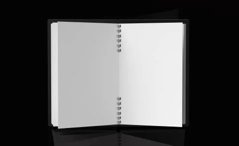 Spiral notebooks blank template Stock Photos