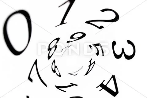 Spiral number Stock Illustration