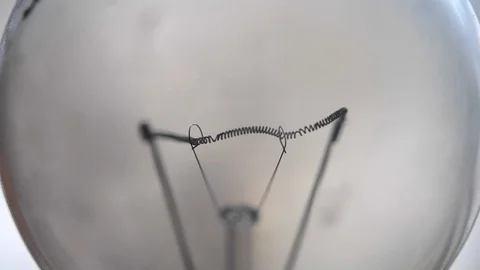 Spiral old bulb close-up Stock Footage 88697518