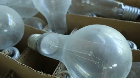 Spiral Old Bulbs. Close up Stock Footage 111779768