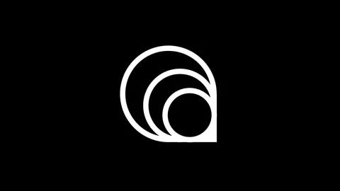 Spiral Overlapping Circles Paisley Icon Stock Footage 343510765