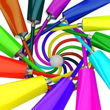 Spiral from paint Stock Photos