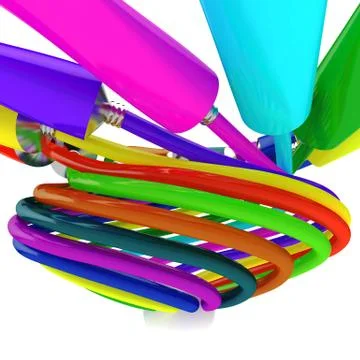 Spiral from paint Stock Photos