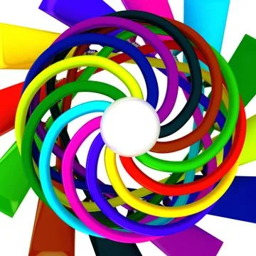 Spiral from paint Foto stock