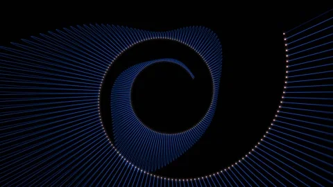 Spiral Particle Oscillator Video stock 160680512
