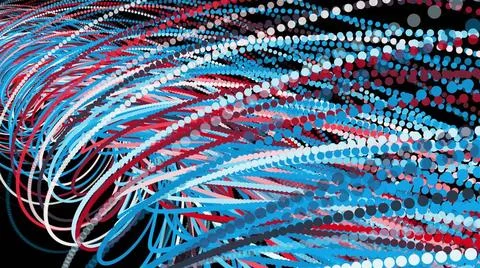 Spiral particles Spiral particles. Computer generated 3d render Copyright:... Stock Photos