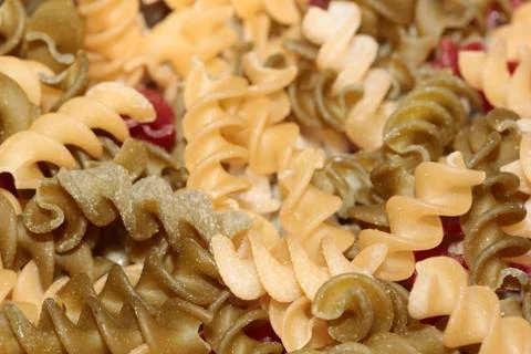 Spiral pasta Stock Photos