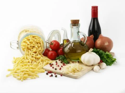 Spiral pasta Stock Photos