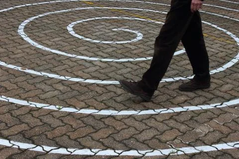 Spiral path Stock Photos