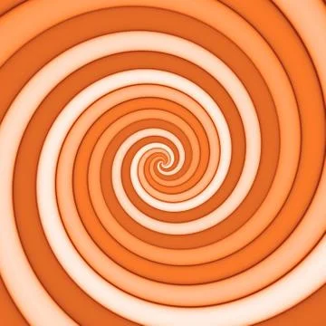 Spiral pattern background in orange Illustrazione stock