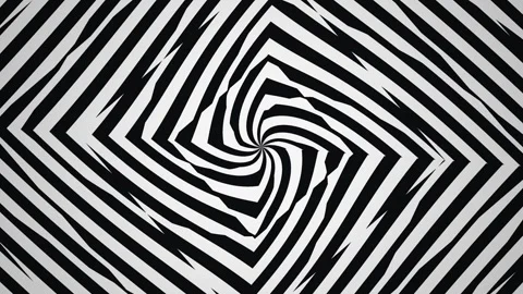 Spiral pattern with black and white stripes creating a Stock Footage 339372837