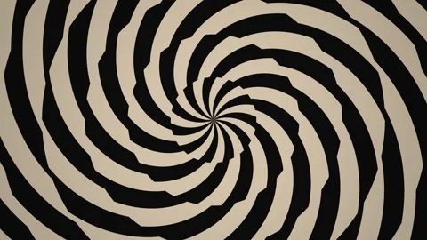 Spiral pattern with black and white stripes creating a Stock Footage 339374217