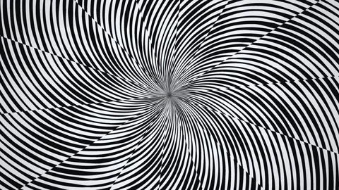Spiral pattern of black and white lines creating a Stock Footage 339456919