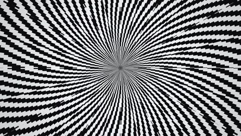 Spiral pattern with black and white elements creating Stock Footage 339497698