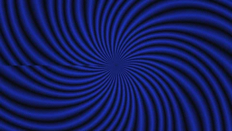 Spiral pattern with blue and black lines in a hypnotic Stock Footage 339515419