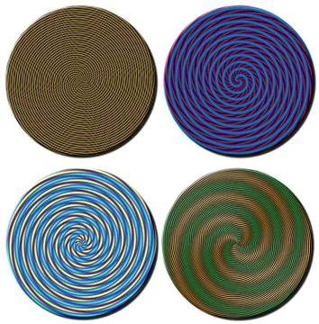 Spiral Pattern Circles Stock-Illustration