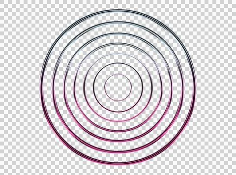 Spiral pattern with concentric circles in purple and white on black background イラスト素材