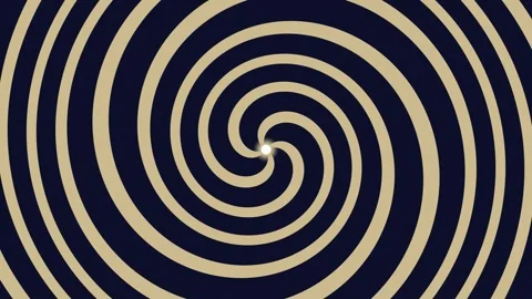 Spiral pattern with contrasting colors in a simple design Stock Footage 339515448