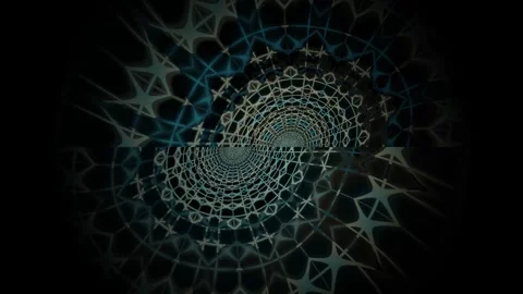 Spiral pattern with dark background in abstract design Stock Footage 339966349