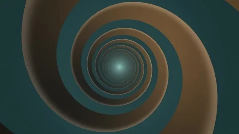 Spiral pattern design in a dark setting with blue tones Stock Footage 339095020