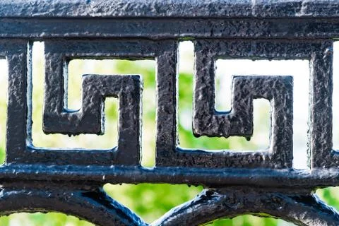 Spiral pattern forged Foto stock