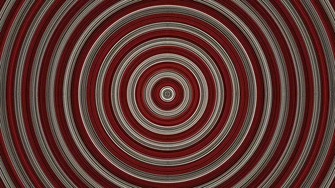Spiral pattern forming concentric circles with red and Stock Footage 339499423
