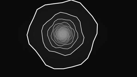 Spiral pattern forming with lines on dark background Stock Footage 337301659