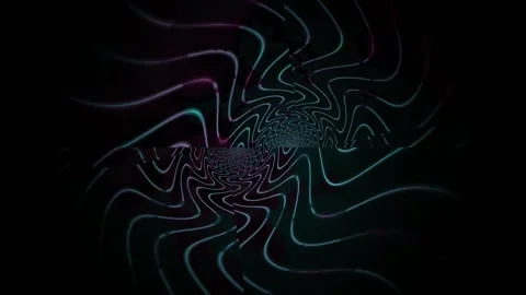 Spiral pattern with glowing lines in dark background Stock Footage 339868908