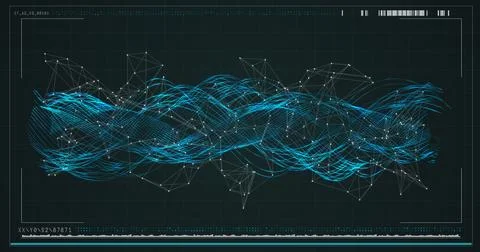 Spiral pattern of helix model Stock Illustration