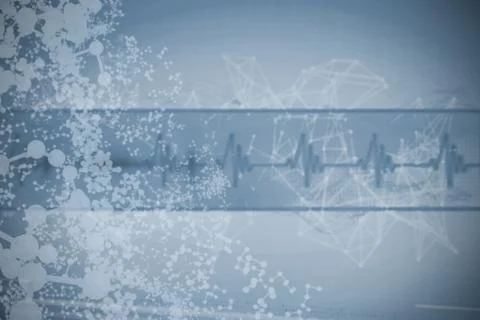 Spiral pattern of helix model Stock Photos