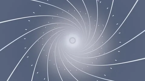 Spiral pattern with light lines moving towards the center Stock Footage 337411093