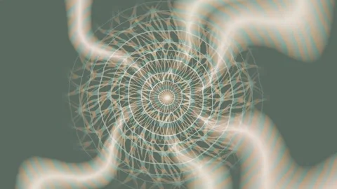 Spiral pattern with light movement and geometric shapes in soft colors Stock Footage 337388119