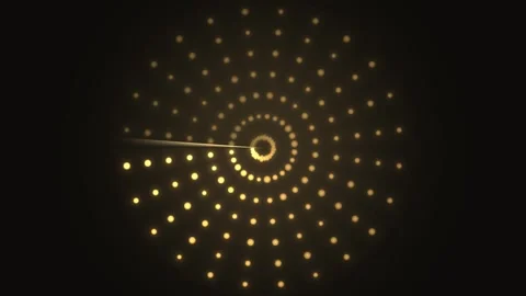 Spiral pattern of lights moving in a circular motion Stock Footage 339323699