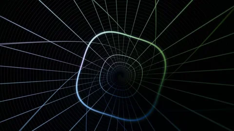 Spiral pattern with lines on dark background Stock Footage 340311091